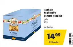 Eurogast Grissemann Recheis Tagliatelle Semola Peppino Angebot