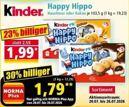 Norma Kinder Happy Hippo Angebot