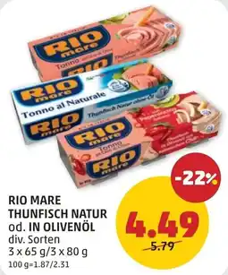 PENNY RIO MARE THUNFISCH NATUR Angebot
