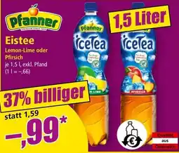 Norma Pfanner icetea Angebot