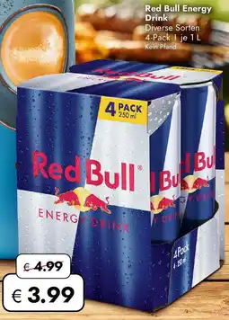 Travel FREE Red bull energy drink Angebot