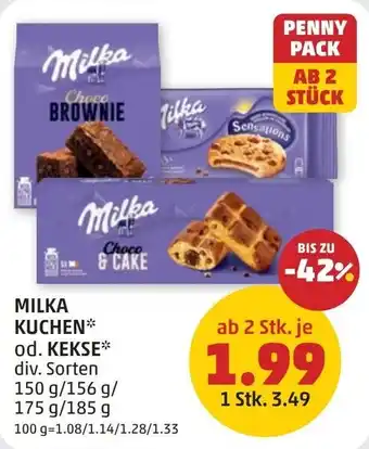 PENNY Milka Kuchen* od. Kekse* Angebot