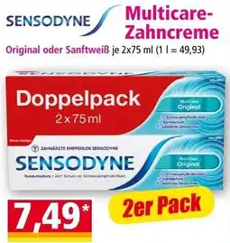 Norma Sensodyne Multicare-Zahncreme Angebot