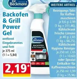 Norma Dr. Beckmann Backofen & Grill Power Gel Angebot