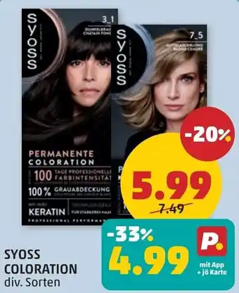 PENNY SYOSS COLORATION Angebot