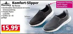 Norma Ronley Komfort-Slipper für Herren Angebot