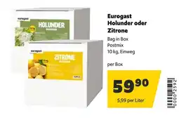 Eurogast Grissemann Eurogast Holunder oder Zitrone Angebot