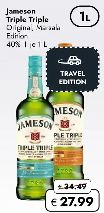 Travel FREE Jameson triple triple Angebot