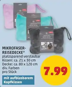 PENNY Mikrofaser-Reise-Decke Angebot