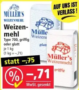 Norma Müller's Weizenmehl Angebot