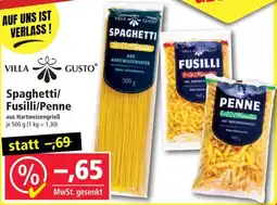 Norma Spaghettis/Fusilli/Penne Angebot
