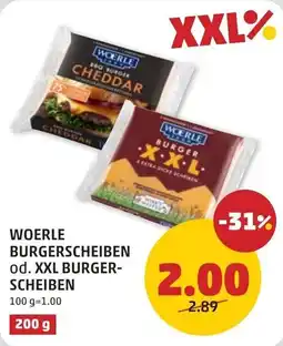PENNY Woerle Burgerscheiben od. XXL Burger-Scheiben Angebot