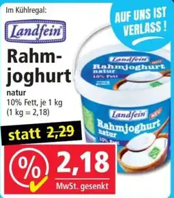 Norma Landfein Rahmjoghurt natur Angebot