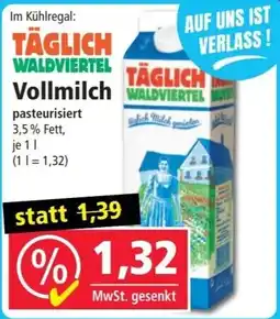 Norma Täglich Waldviertel Vollmilch Angebot