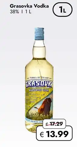 Travel FREE Grasovka Vodka 38% Angebot