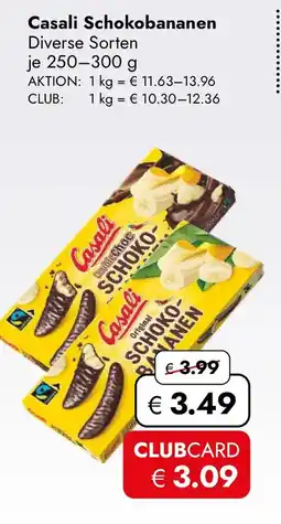Travel FREE Casali schokobananen Angebot