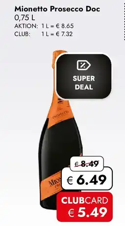 Travel FREE Mionetto prosecco doc Angebot