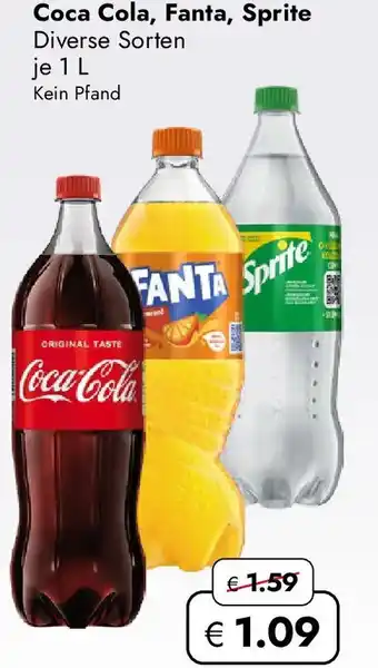 Travel FREE Coca cola, fanta, sprite Angebot