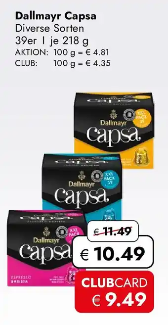 Travel FREE Dallmayr capsa Angebot