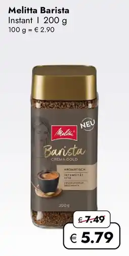 Travel FREE Melitta barista Angebot