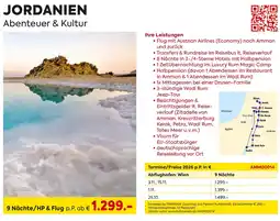 Billa Reisen Jordanien abenteuer & kultur Angebot