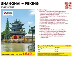 Billa Reisen Shanghai – peking städtereise Angebot