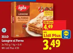 Lidl Iglo lasagne al forno Angebot