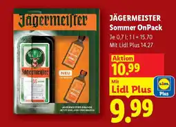 Lidl Jägermeister sommer onpack Angebot