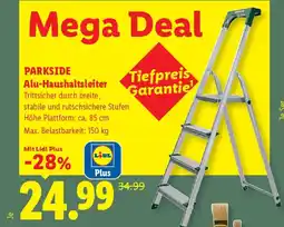 Lidl Parkside alu-haushaltsleiter Angebot