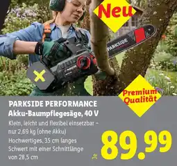 Lidl Parkside performance akku-baumpflegesäge 40 v Angebot