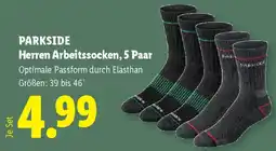 Lidl Parkside herren arbeitssocken 5 paar Angebot
