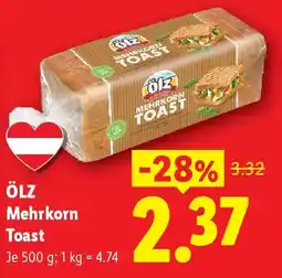 Lidl Ölz mehrkorn toast Angebot