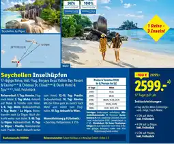 Lidl Reisen Seychellen inselhüpfen Angebot