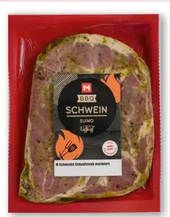 MPreis M-BBQ Schweine Schopfsteak Angebot