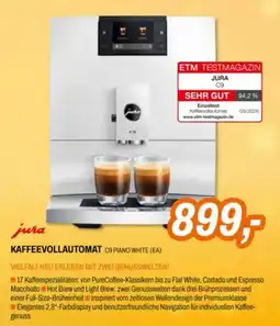 Expert jura Kaffeevollautomat C9 Piano White Angebot