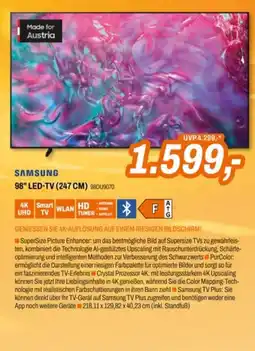 Expert Samsung 98" LED-TV (247 CM) 98DU9070 Angebot