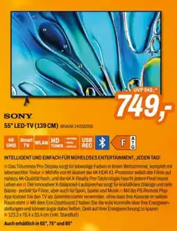 Expert Sony 55" LED-TV (139 CM) BRAVIA 3 K55S35B Angebot