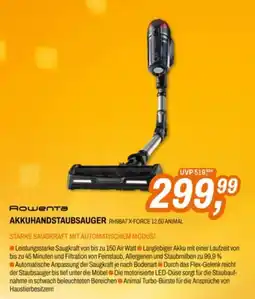 Expert Rowenta Akkuhandstaubsauger RH98A7 X-FORCE 12.60 Animal Angebot