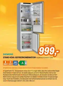 Expert Siemens Stand-Kühl-Gefrierkombination Angebot