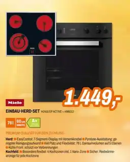 Expert Miele EINBAU-HERD-SET H2455 EP ACTIVE + KM8012 Angebot