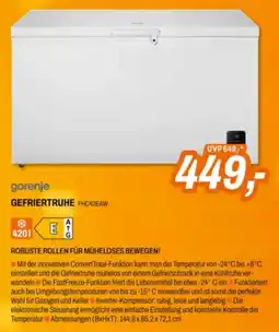 Expert gorenje GEFRIERTRUHE FHC42EAW Angebot