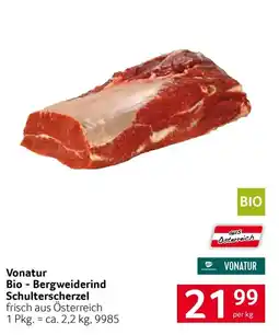 Transgourmet Vonatur Bio - Bergweiderind Schulterscherzel Angebot