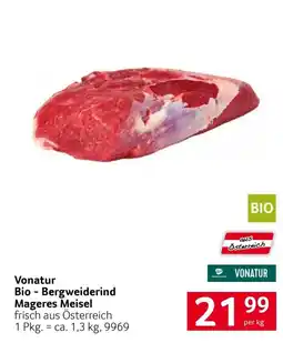 Transgourmet Vonatur Bio - Bergweiderind Mageres Meisel Angebot