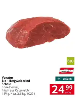 Transgourmet Vonatur Bio - Bergweiderind Schale Angebot