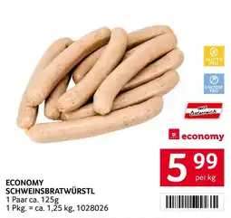 Transgourmet Economy Schweinsbratwürstl Angebot