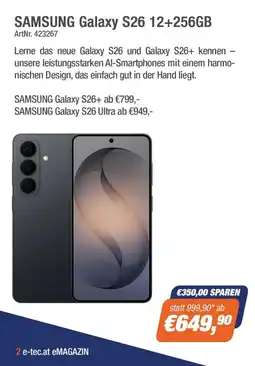 e-tec Samsung galaxy s26 Angebot