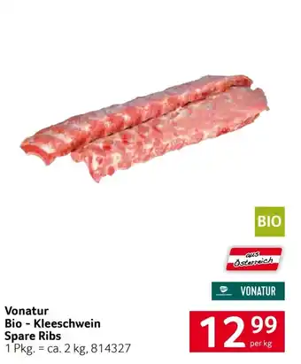Vonatur Bio - Kleeschwein Spare Ribs