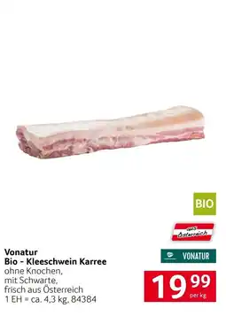 Transgourmet Vonatur Bio - Kleeschwein Karree Angebot