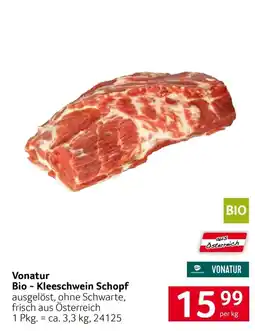 Transgourmet Vonatur Bio - Kleeschwein Schopf Angebot
