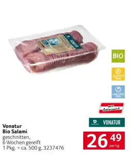 Transgourmet Vonatur Bio Salami Angebot